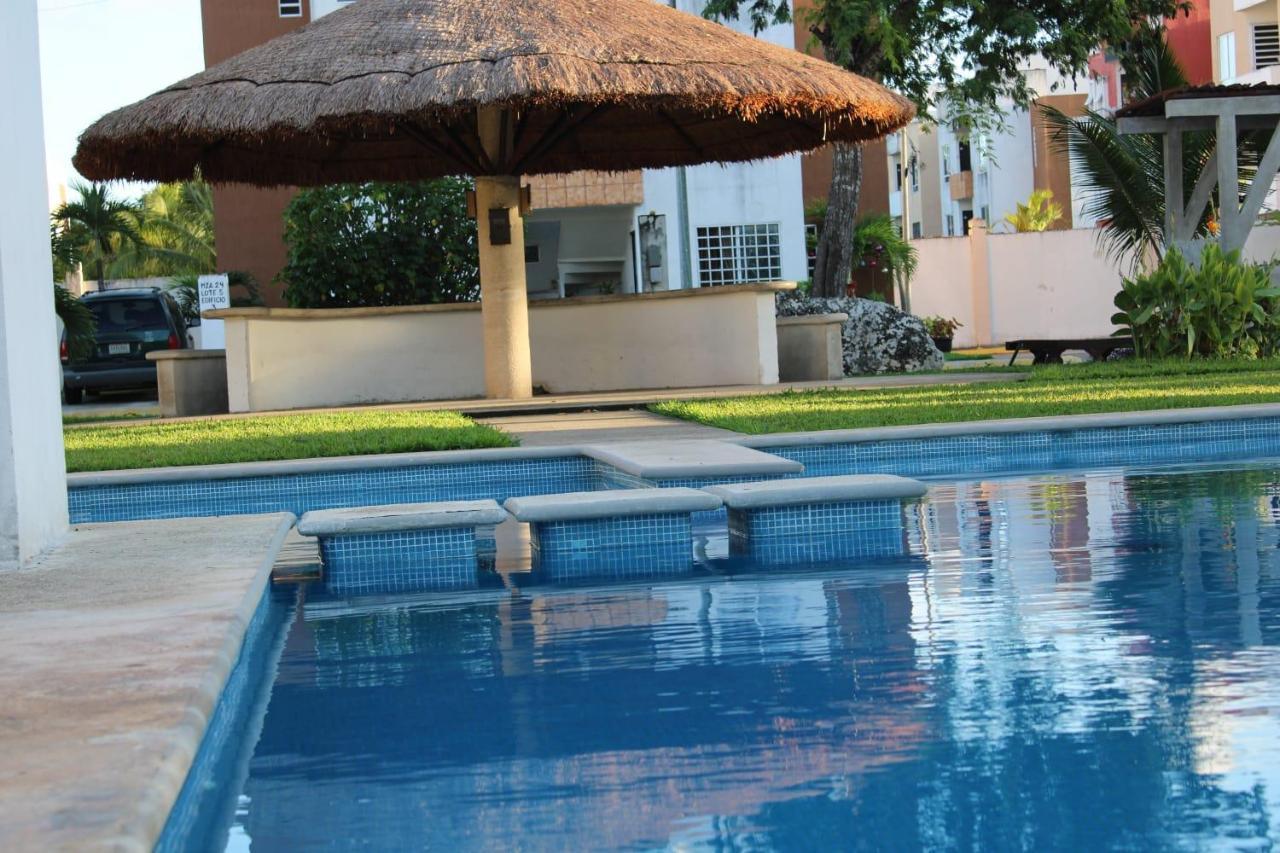 Relajante Y Acogedor Apartamento Con Alberca En Cancun Exterior photo